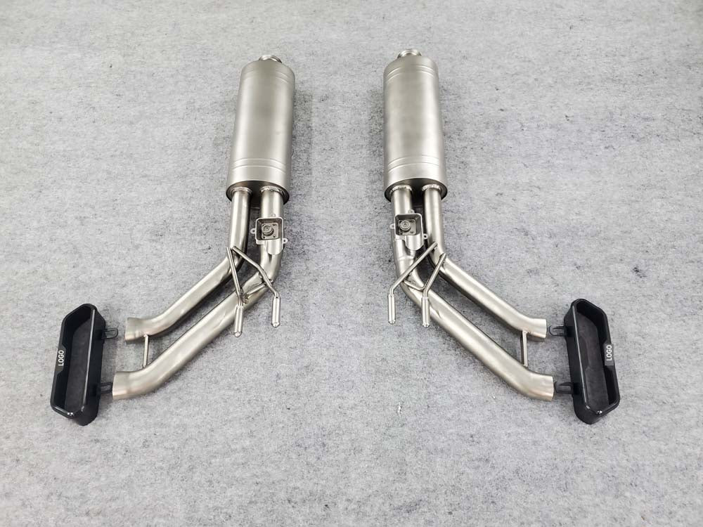 Akrapovic style exhaust system fit Mercedes Benz G-class W464 W463A G63 G550 G500 2019-2023 3L