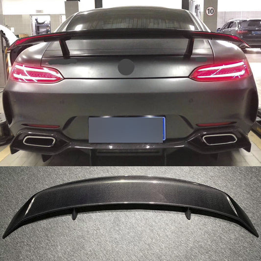 Dry carbon fiber rear wing spoiler for Mercedes Benz AMG GT 2014 - 2017 Mansory