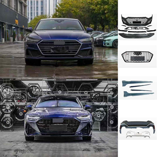 Audi RS7 style conversion upgrade body kit for Audi A7 4K 2019 - 2023