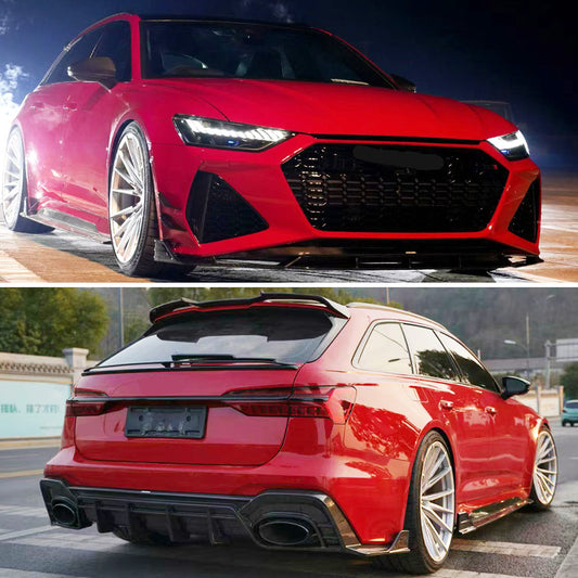 Authentic Aulena dry carbon fiber body kit fit Audi RS6 C8 2019 - 2024