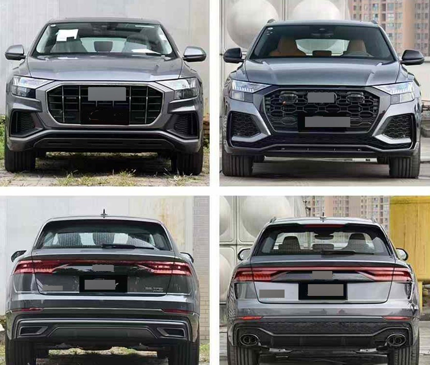 Audi RS Q8 style conversion upgrade body kit for Audi Q8 2019 - 2023