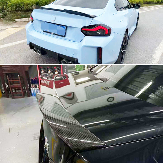 Dry carbon fiber trunk spoiler fit new BMW M2 G87 2023UP