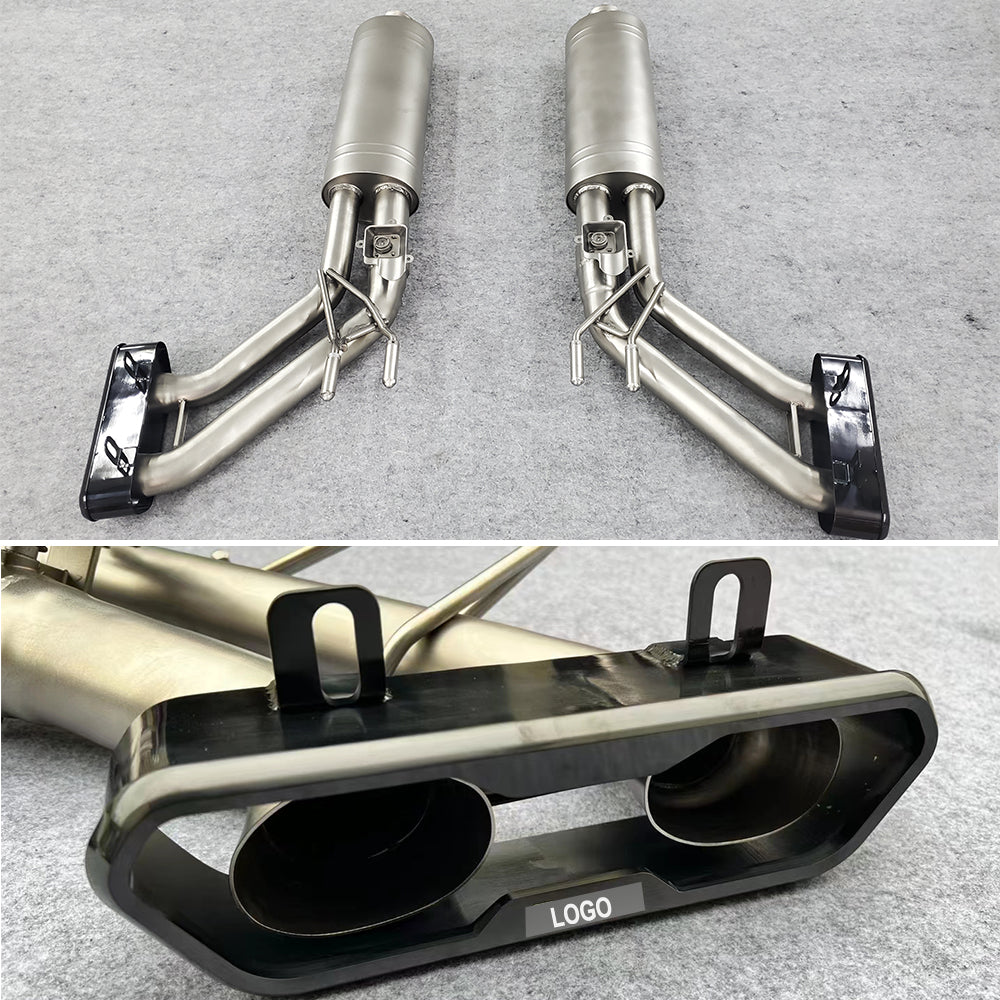 Akrapovic style exhaust system fit Mercedes Benz G-class W464 W463A G63 G550 G500 2019-2023 3L