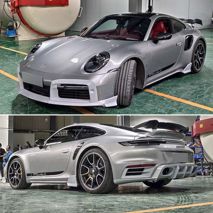 Carbon fiber Brabus style body kit fit Porsche 911 992 Turbo S 2019UP 