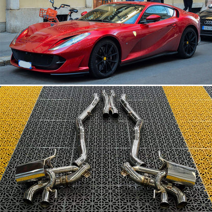 F-Tech Performance exhaust catback system Ferrari 812 Superfast 2017-2024 6.5L