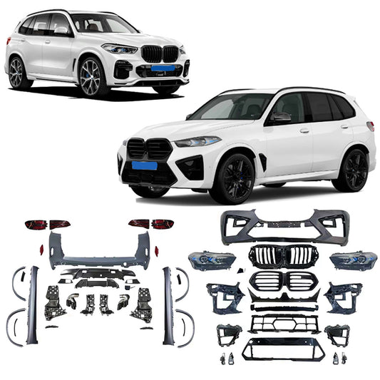 BMW X5 G05 2018-2022 Convert Upgrade Body Kit Into NEW BMW X5M F95 LCI FACELIFT 2024UP