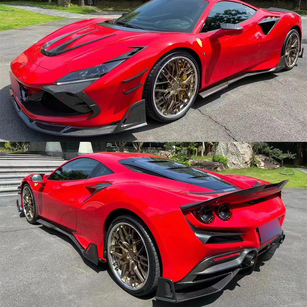 MSY carbon fiber aerodynamic upgrade body kit fit Ferrari F8 2019UP