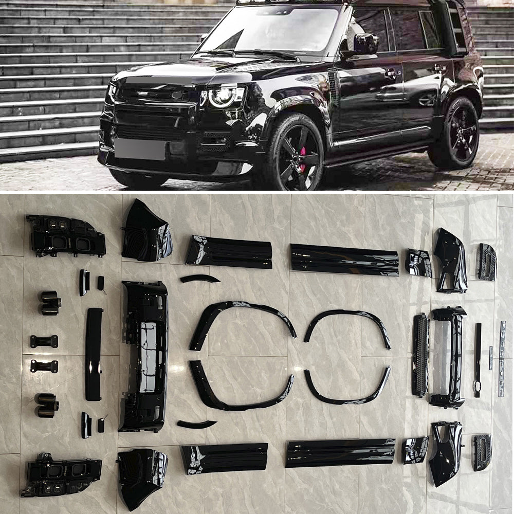 Gloss black wide body kit bond 007 for Land Rover Defender L460 110 2020+