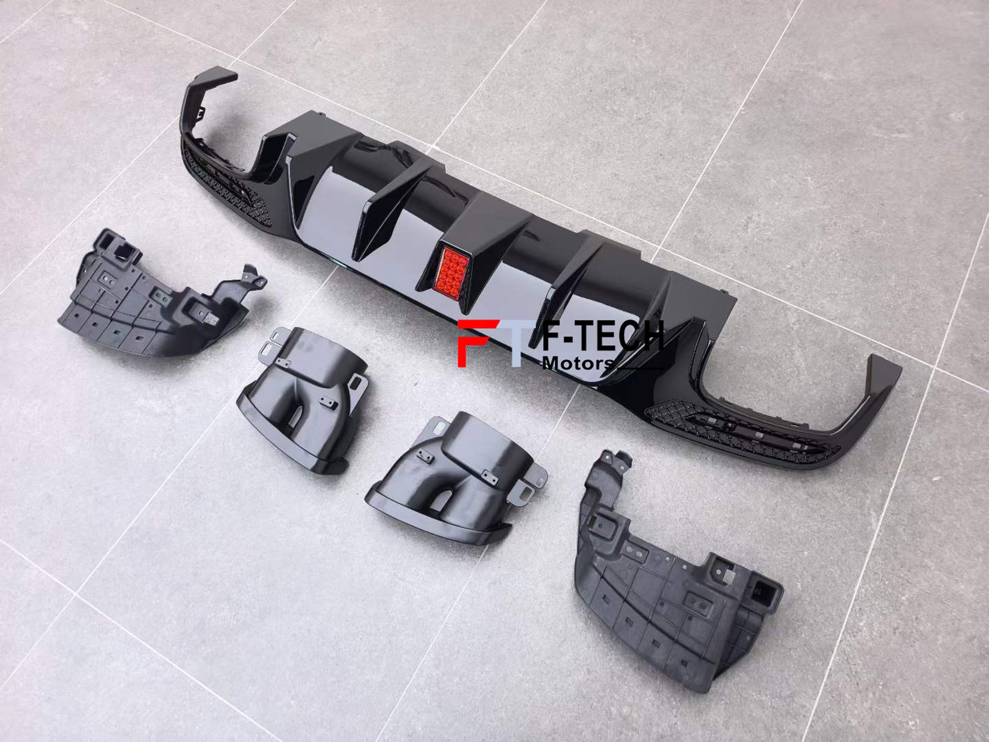 Rear Diffuser Exhaust Tips For Mercedes Benz GLE 2012 - 2019 (W166) Brabus