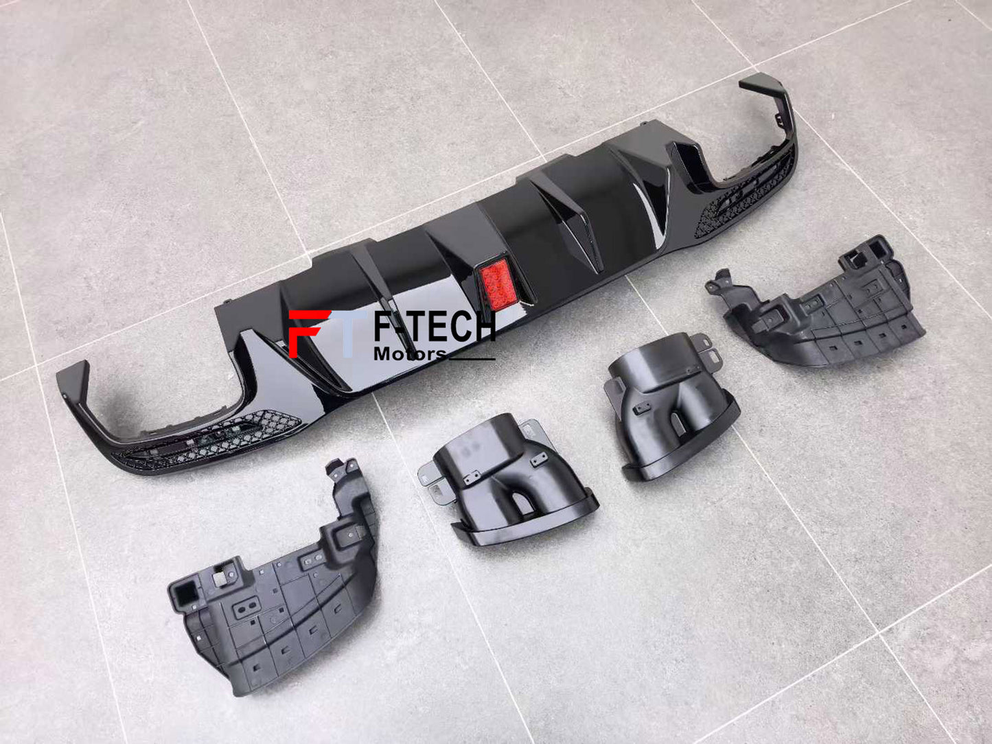 Rear Diffuser Exhaust Tips For Mercedes Benz GLE 2012 - 2019 (W166) Brabus