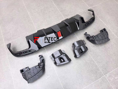 Rear Diffuser Exhaust Tips For Mercedes Benz GLE 2012 - 2019 (W166) Brabus