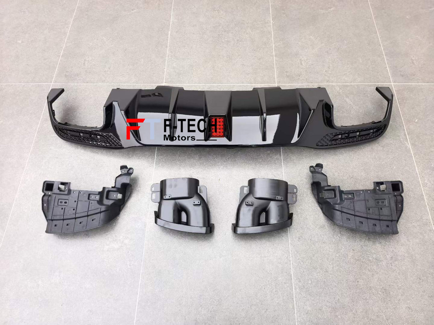 Rear Diffuser Exhaust Tips For Mercedes Benz GLE 2012 - 2019 (W166) Brabus