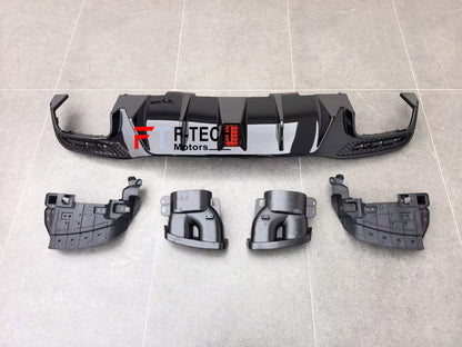 Rear Diffuser Exhaust Tips For Mercedes Benz GLE 2012 - 2019 (W166) Brabus