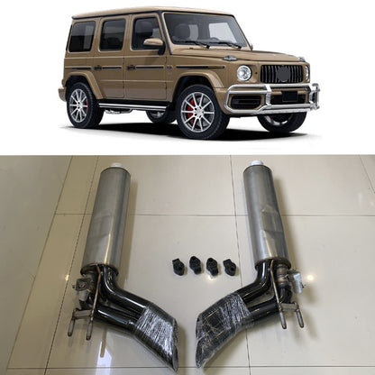 BR style exhaust system for Mercedes Benz G-class W464 W463A G63 G550 G500 2019 - 2023