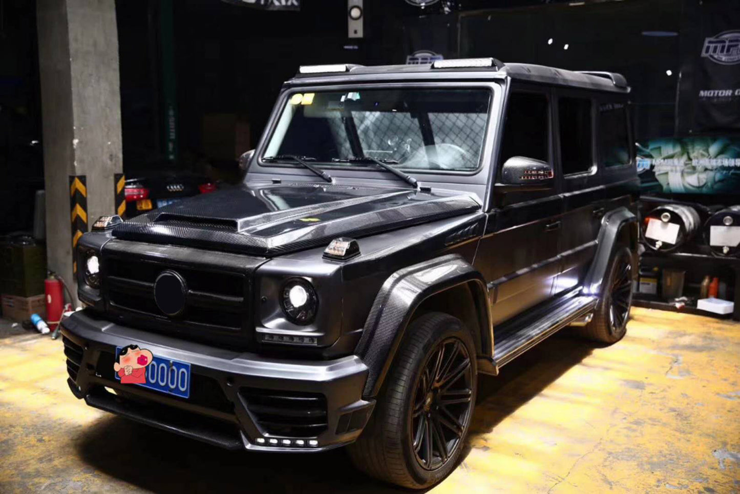 Carbon fiber wide body kit for Mercedes Benz G-class W463 G55 G550 G63 2008 - 2017