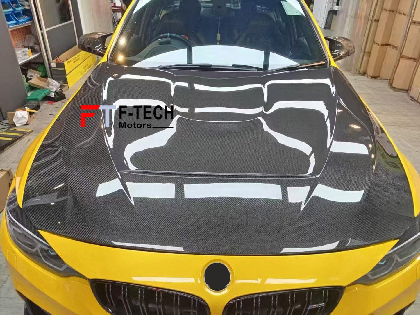 Carbon Fiber Hood Front Lip for BMW M3 F80 M4 F82 2014 - 2018