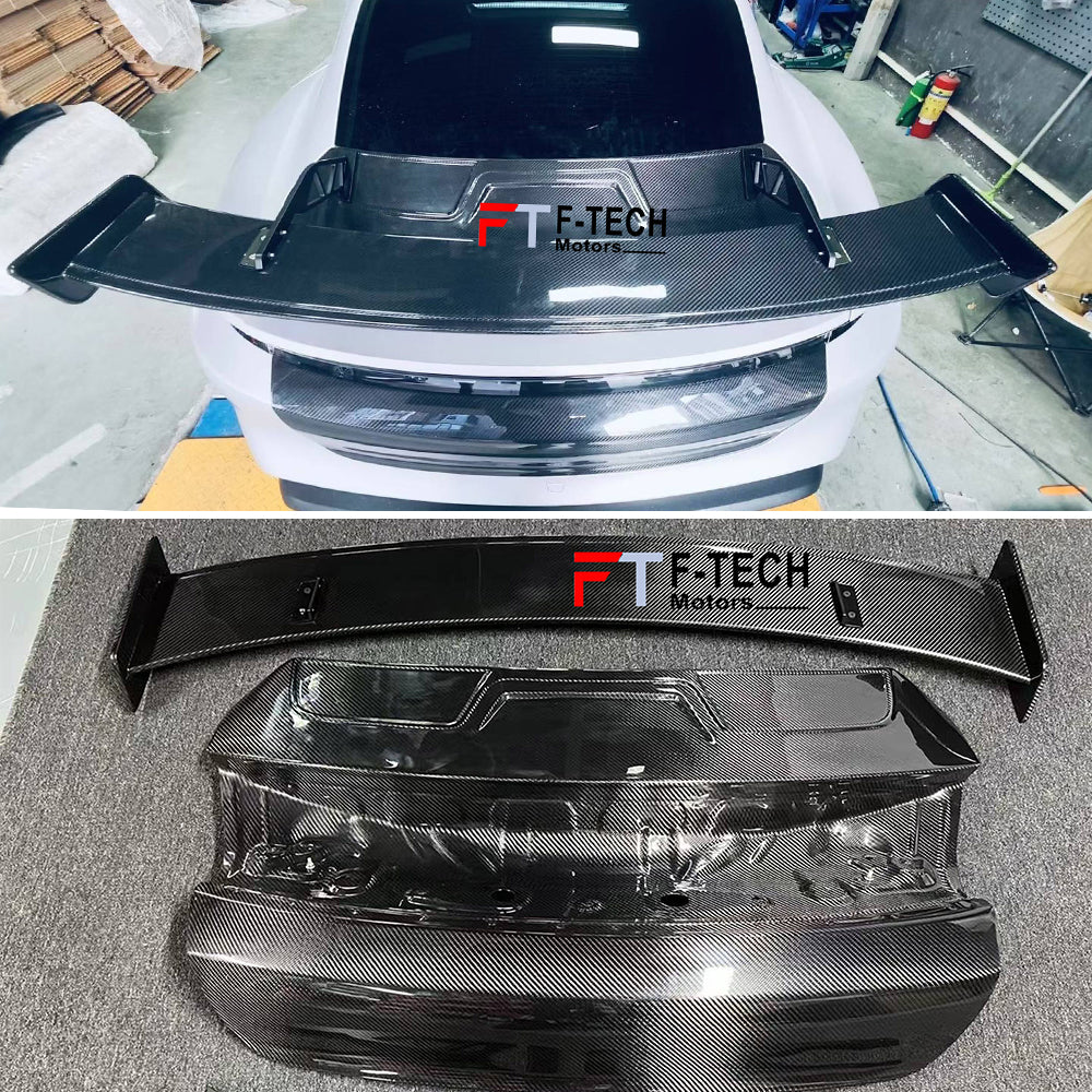 Carbon Fiber Trunk Rear Wing Spoiler For Porsche Taycan 4S Turbo S GTS 2019+