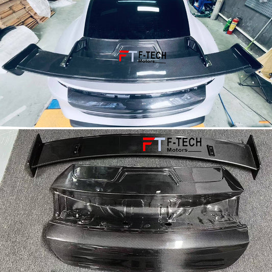 Carbon Fiber Trunk Rear Wing Spoiler For Porsche Taycan 4S Turbo S GTS 2019+