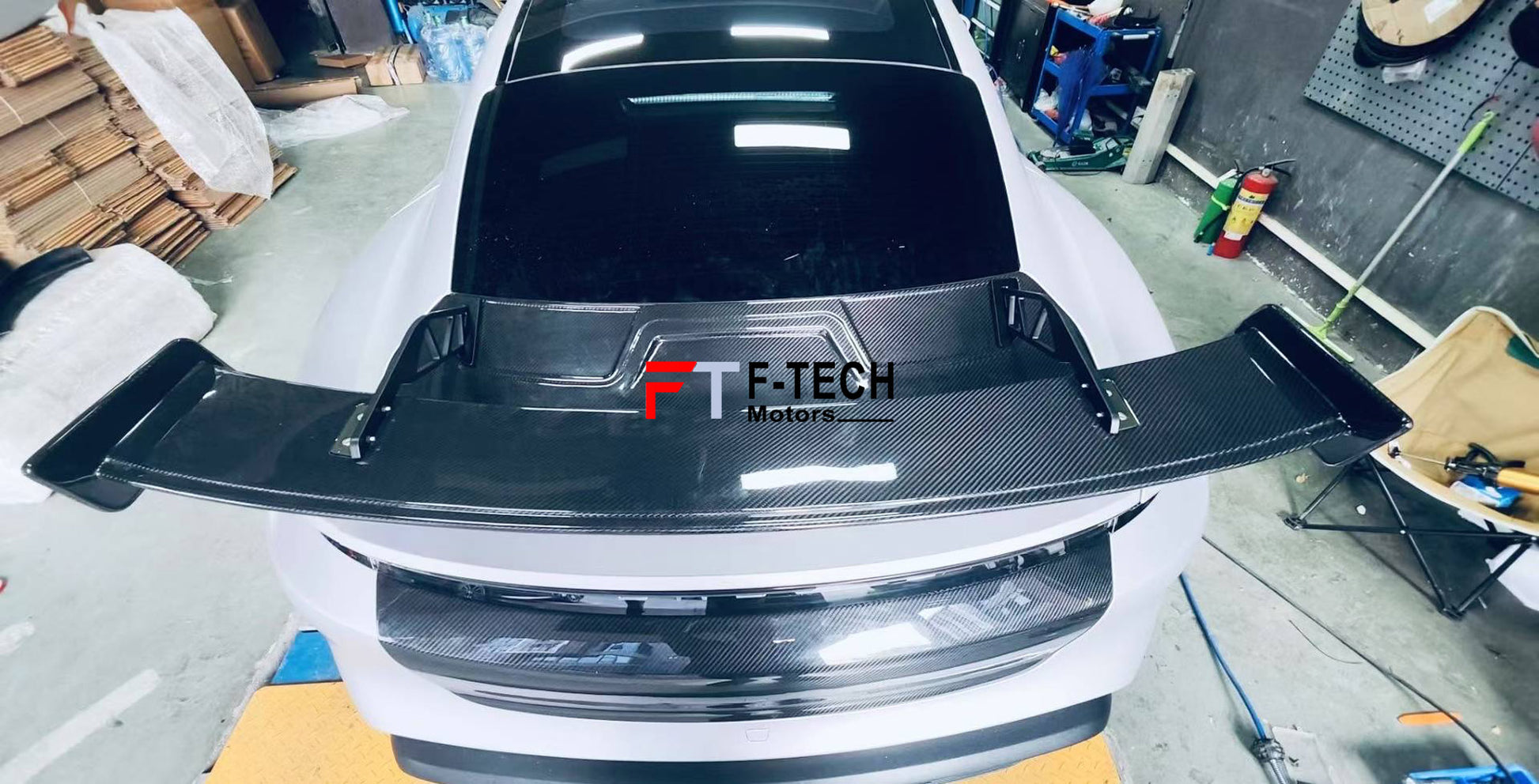 Carbon Fiber Trunk Rear Wing Spoiler For Porsche Taycan 4S Turbo S GTS 2019+