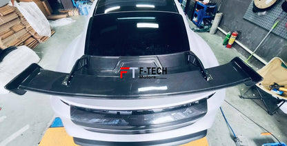 Carbon Fiber Trunk Rear Wing Spoiler For Porsche Taycan 4S Turbo S GTS 2019+