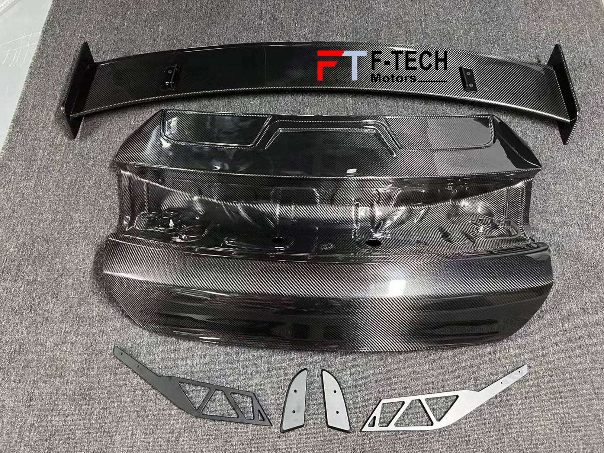 Carbon Fiber Trunk Rear Wing Spoiler For Porsche Taycan 4S Turbo S GTS ...