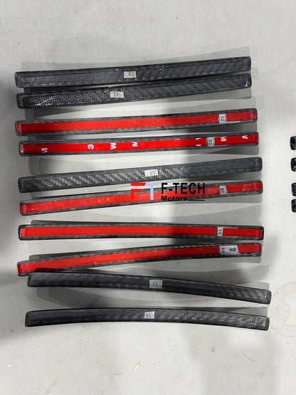 Dry Carbon Fiber Front Grille Vertical Sticks for Mercedes Benz G Class W463A W464 G63 AMG 2019 - 2023