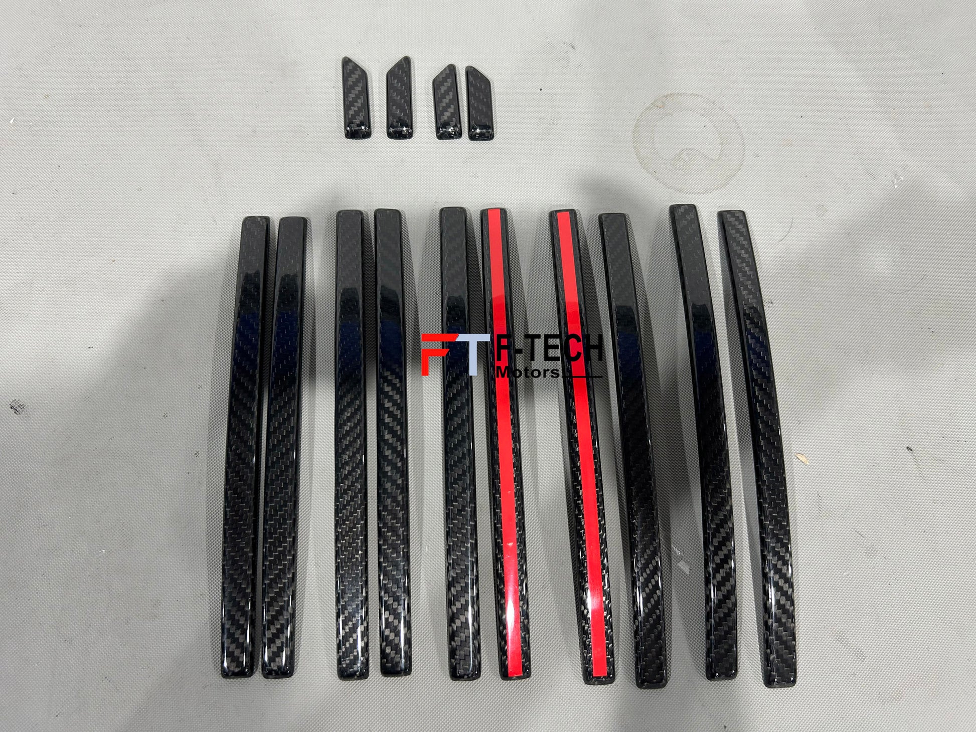 Dry Carbon Fiber Front Grille Vertical Sticks for Mercedes Benz G Class W463A W464 G63 AMG 2019 - 2023