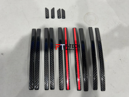 Dry Carbon Fiber Front Grille Vertical Sticks for Mercedes Benz G Class W463A W464 G63 AMG 2019 - 2023