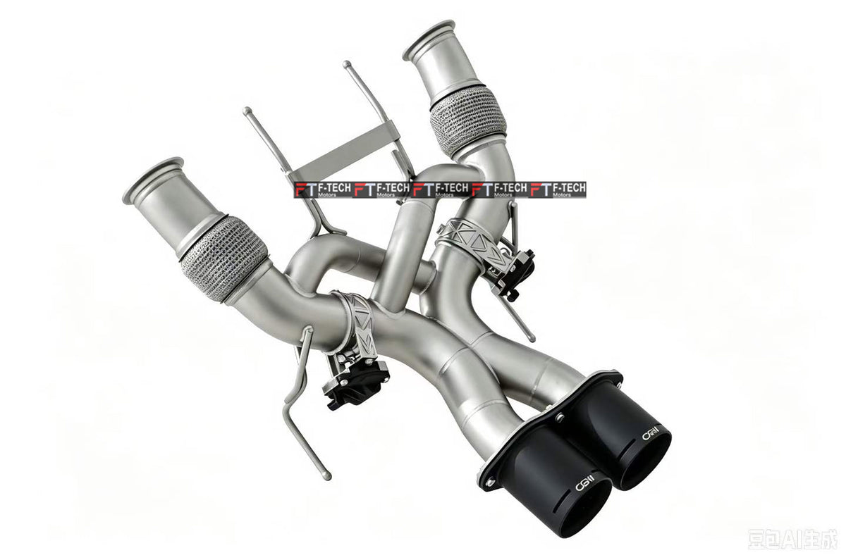 F Tech Motors X Pipe Catback Exhaust System For McLaren 750S 2023+ 4L