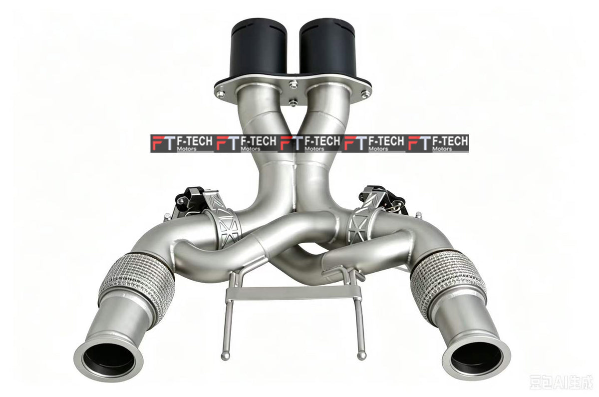 F Tech Motors X Pipe Catback Exhaust System For McLaren 750S 2023+ 4L