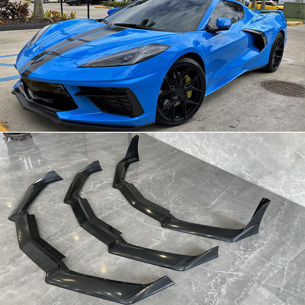 Front lip spoiler for Chevrolet Corvette C8 2020 - 2024