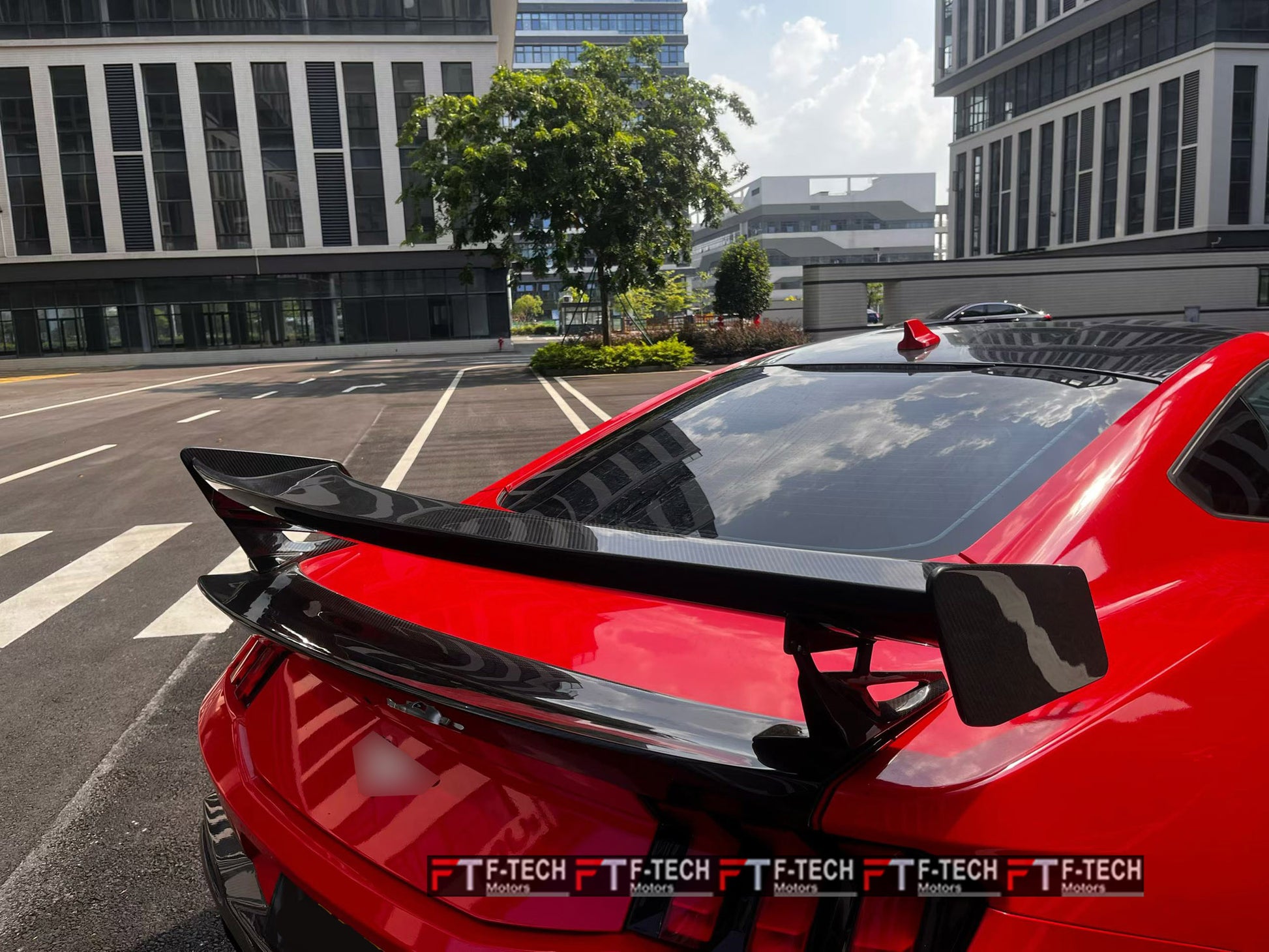 Dry Carbon Fiber Rear Wing Spoiler & Trunk Spoiler For Ford Mustang S650 2023+