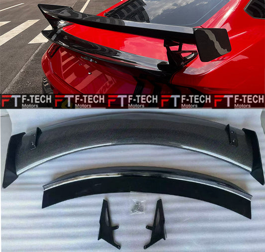 Dry Carbon Fiber Rear Wing Spoiler & Trunk Spoiler For Ford Mustang S650 2023+