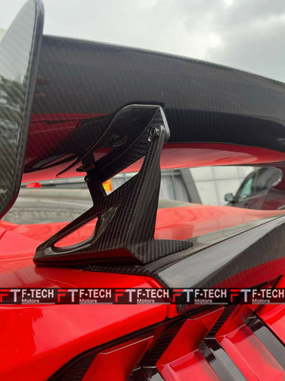 Dry Carbon Fiber Rear Wing Spoiler & Trunk Spoiler For Ford Mustang S650 2023+