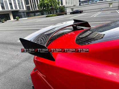 Dry Carbon Fiber Rear Wing Spoiler & Trunk Spoiler For Ford Mustang S650 2023+