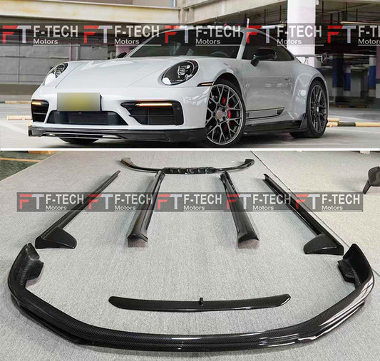 Dry Carbon Fiber Soft Kit Fit Porsche 911 992.1 Carrera 4 S 2019 - 2024  Techart Sport