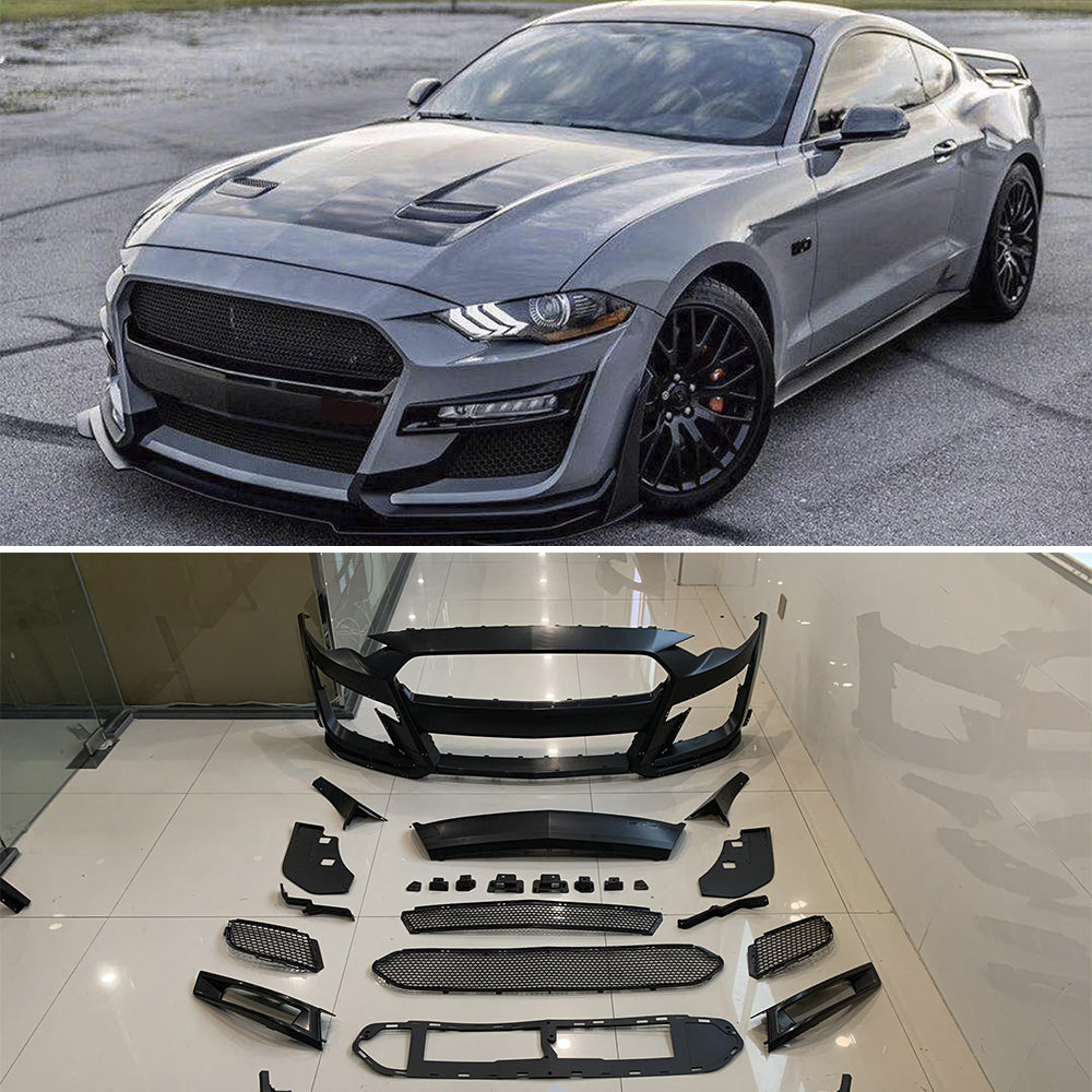 Upgrade body kit GT500 Shelby style for Ford Mustang 2017 - 2023