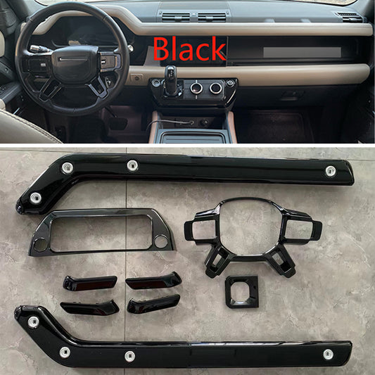 Gloss black interior trim kit for Land Rover Defender L663 90 110 130 2020+