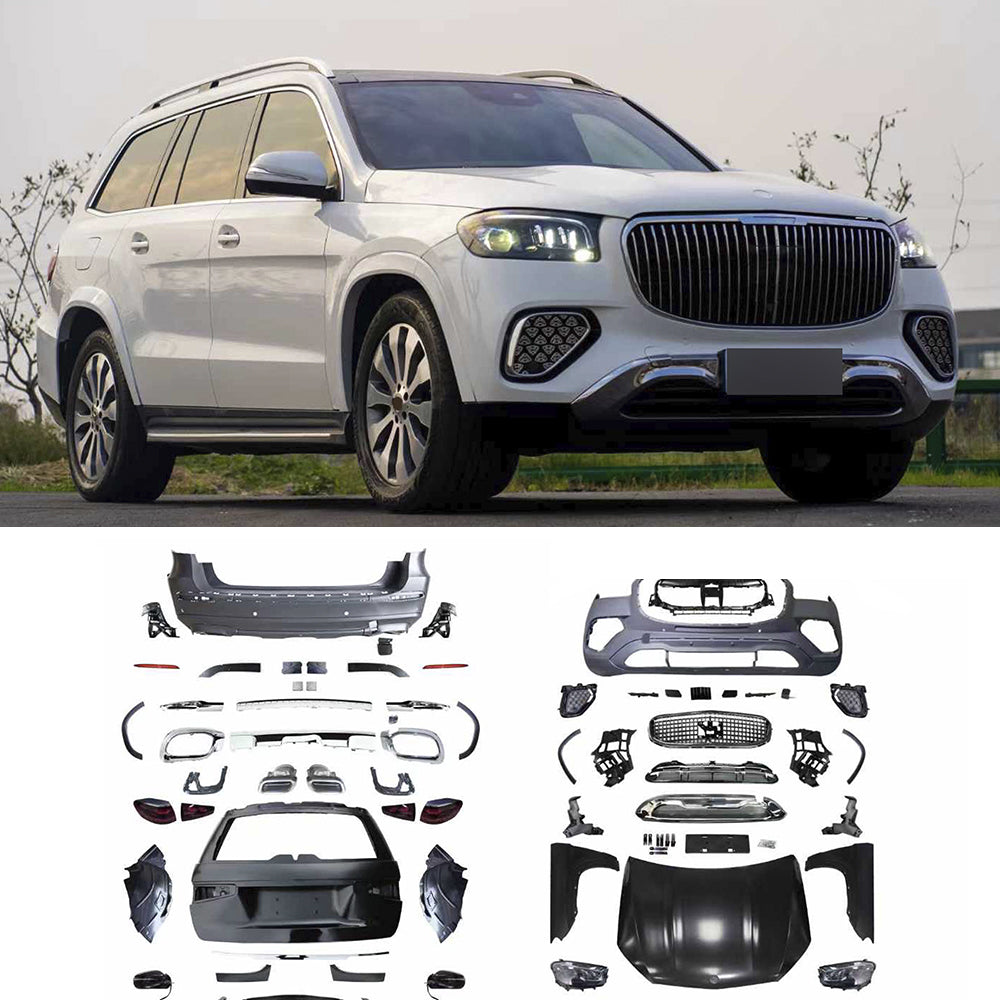 Upgrade new Maybach GLS 2024 conversion body kit for Mercedes Benz GLS X166 2013 - 2019