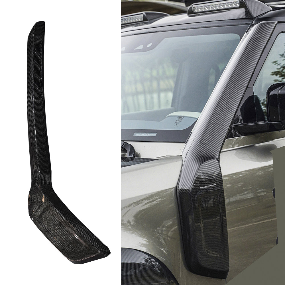 Carbon fiber left side snorkel for Land Rover Defender L663 90 110 130 2020+