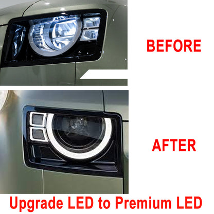 LED Headlights For Land Rover Defender L663 90 110 130 2020+