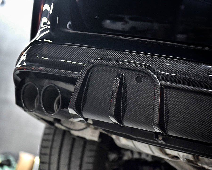 Dry carbon fiber rear diffuser for BMW X5M F95 X6M F96 2019 - 2023