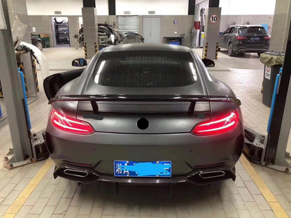 Dry carbon fiber rear wing spoiler for Mercedes Benz AMG GT 2014 - 2017 Mansory