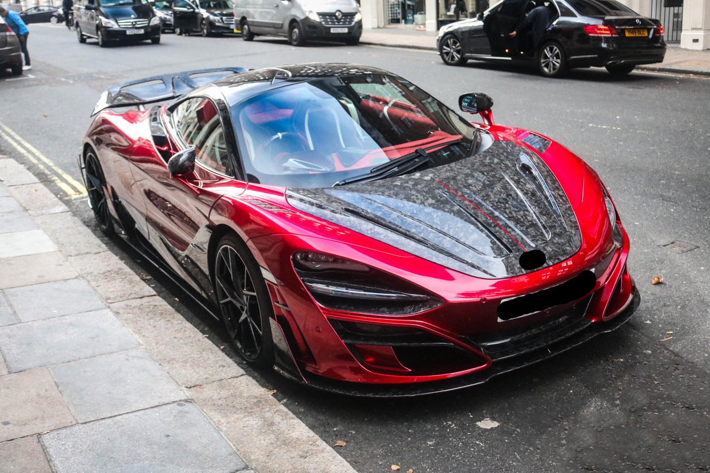 Forged carbon fiber hood kit fit McLaren 720S 2017-2023  mansory