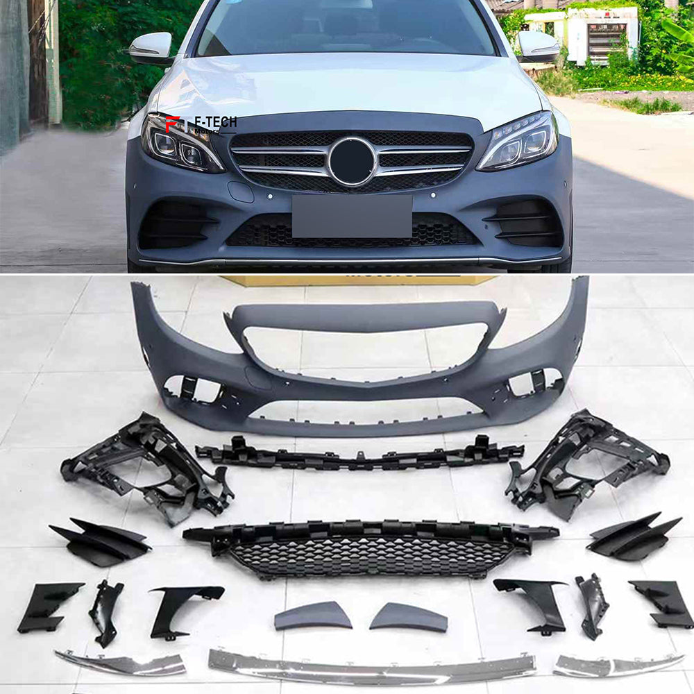 AMG Sport Front Bumper for Mercedes Benz C Class W205 2015 - 2018