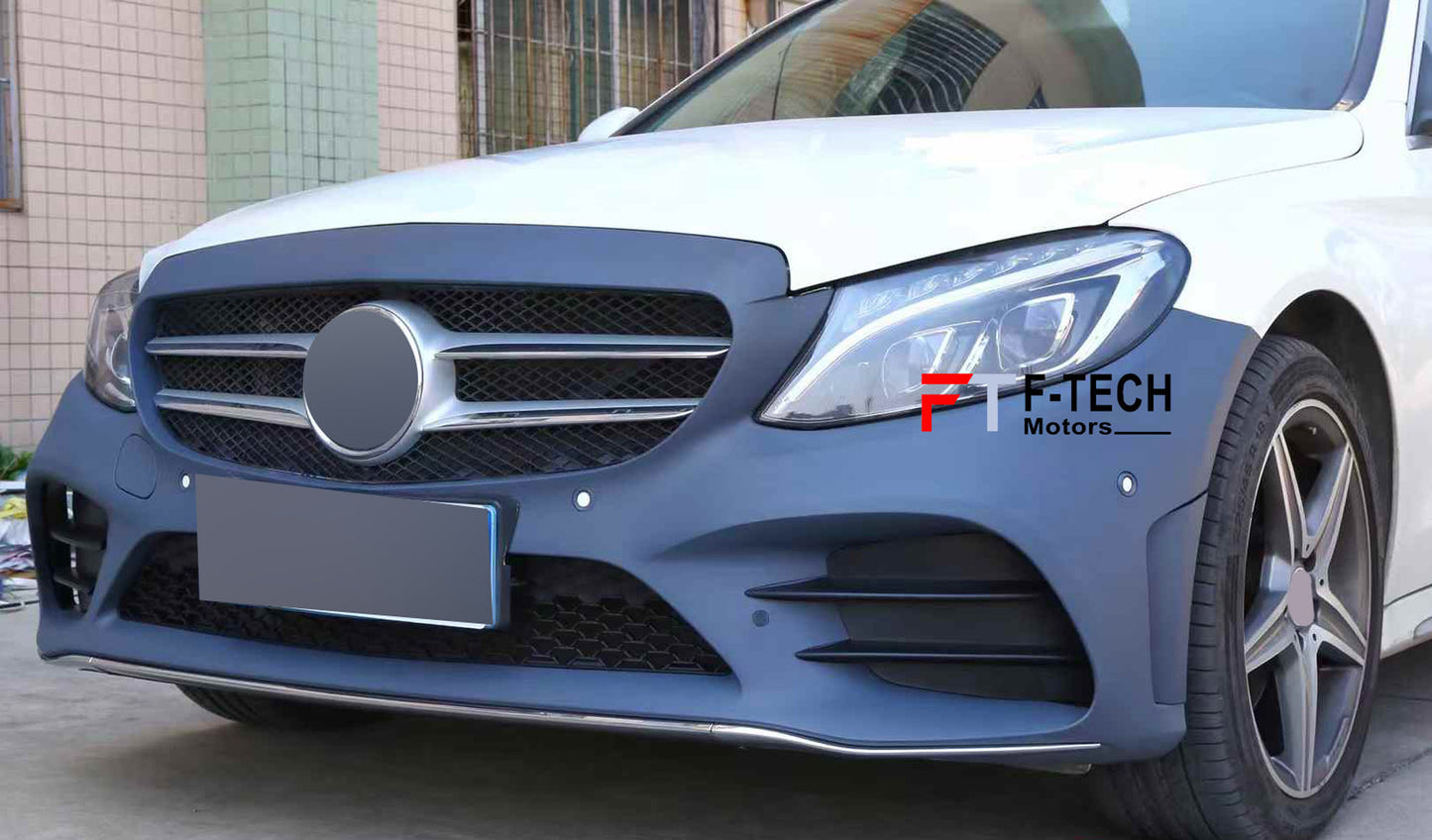 AMG Sport Front Bumper for Mercedes Benz C Class W205 2015 - 2018