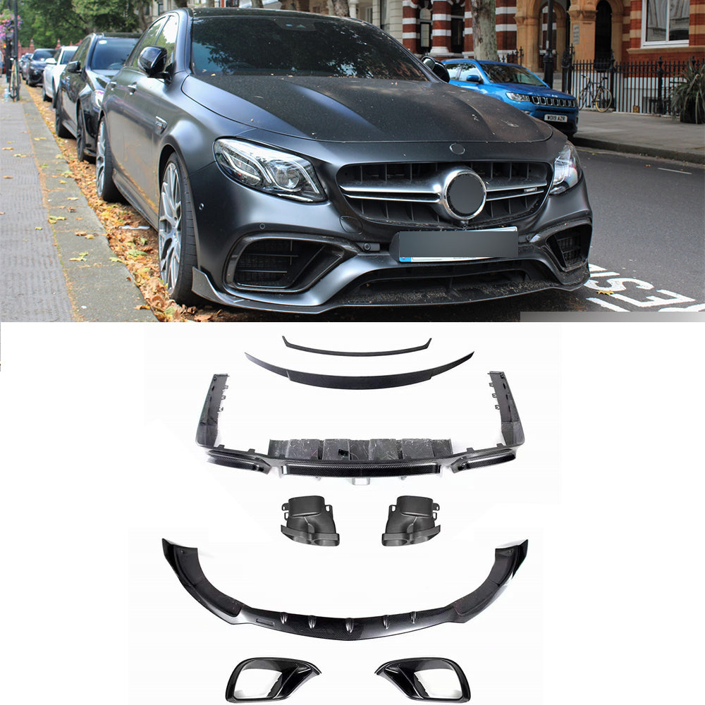 Carbon fiber body kit for Mercedes Benz E-class W213 E63 AMG 900 2017 - 2020