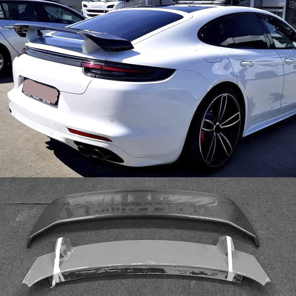 Carbon fiber rear spoiler wing for Porsche Panamera 971 2017 - 2023