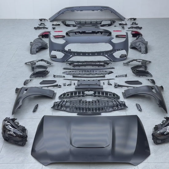 2027 Year C63S AMG Style Upgrade Body Kit For Mercedes Benz C Class W205 2015 - 2021