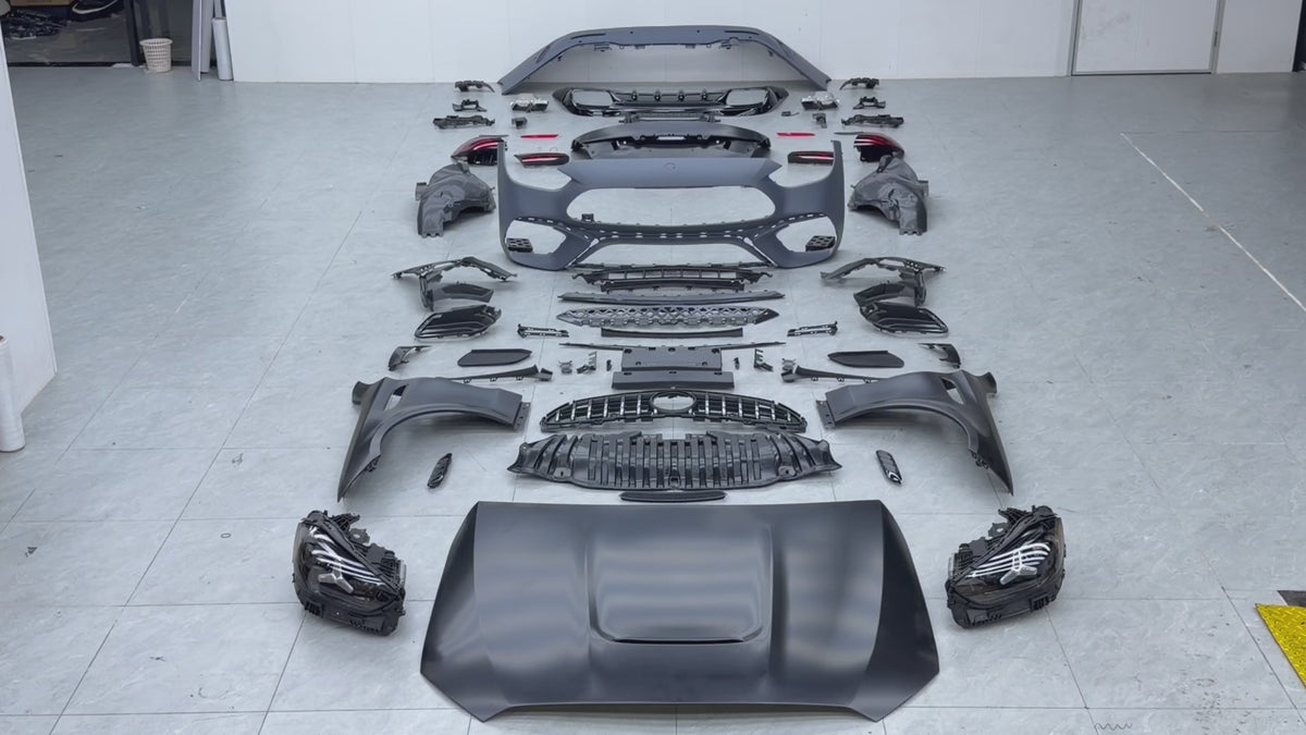 2027 Year C63S AMG Style Upgrade Body Kit For Mercedes Benz C Class W205 2015 - 2021